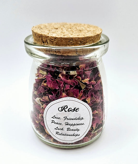 Rose Petal Apothecary Jar